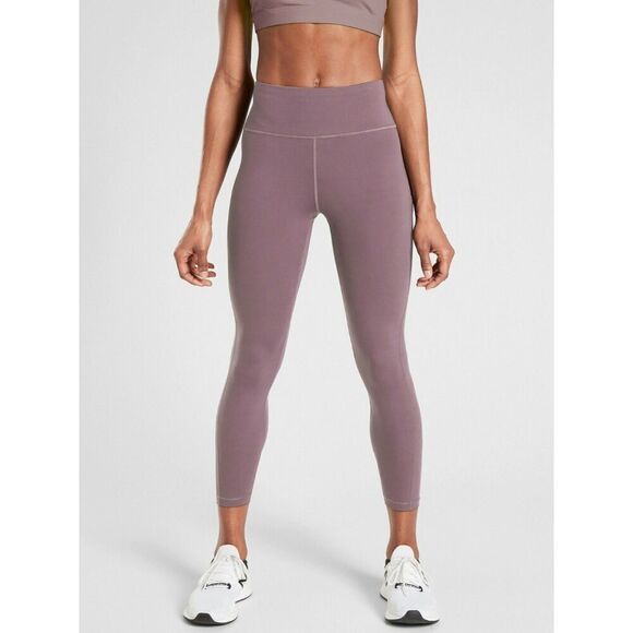 Athleta Ultimate Stash Pocket 7/8 Tight Purple Workout Leggings Size Small - Picture 2 of 8
